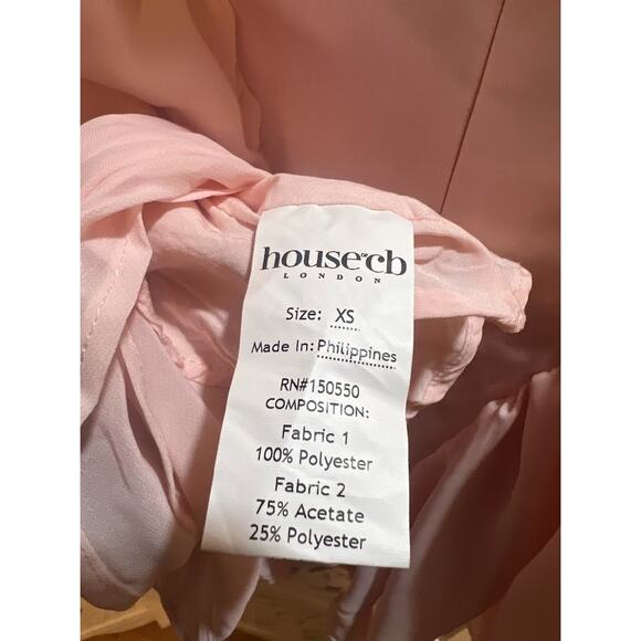 House of CB Amaris Ballerina Pink Baby Doll Mini Dress Size XS Extra Small - Picture 8 of 10